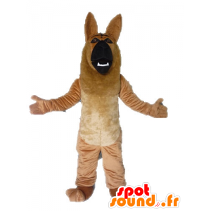 Mascot scheißt, braun und schwarz Schäferhund Riese - MASFR028627 - Hund-Maskottchen