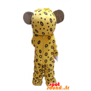 Mascotte de tigre jaune et marron. Mascotte de lionceau - MASFR028628 - Mascottes Tigre