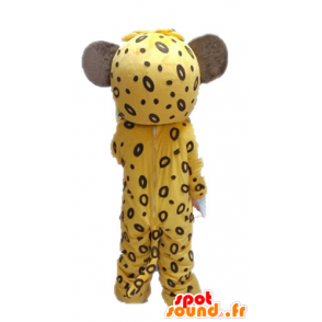 Mascot tigre giallo e marrone. Cub mascotte - MASFR028628 - Mascotte tigre