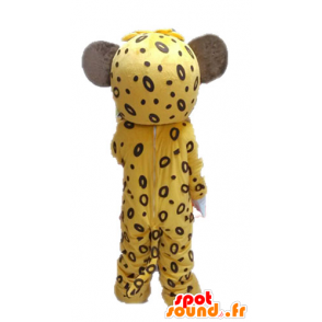 Maskot gul og brun tiger. Mascot løve - MASFR028628 - Tiger Maskoter