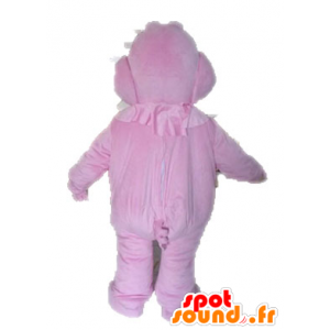 Rosa Schwein Maskottchen, Riese und lächelnd - MASFR028631 - Maskottchen Schwein