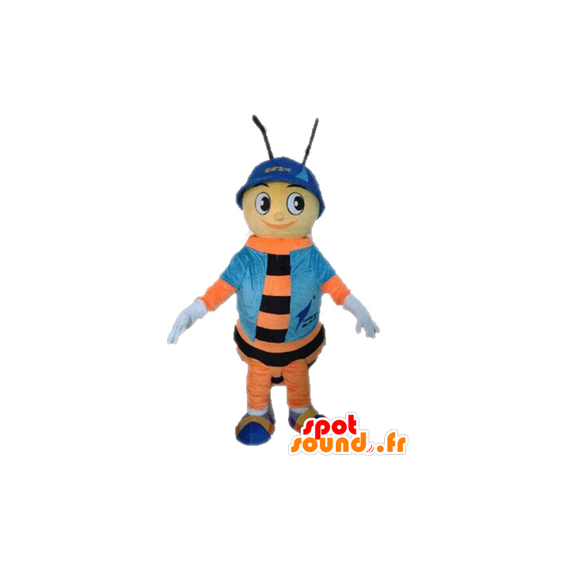 Bee Mascot. oransje og svart insekt maskot - MASFR028634 - Maskoter Insect