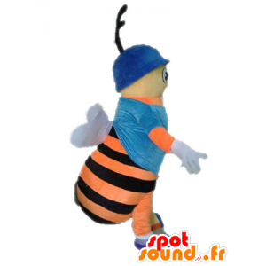 Bee Maskottchen. orange und schwarze Insekt Maskottchen - MASFR028634 - Maskottchen Insekt