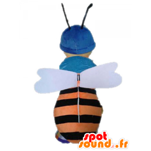 Mascotte d'abeille. Mascotte d'insecte orange et noir - MASFR028634 - Mascottes Insecte