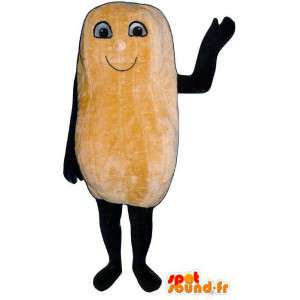 Vestito grasso patata beige. Mascotte di patate - MASFR007261 - Mascotte di verdure