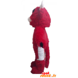 Vermelho da mascote e touro branco. Chicago Bulls Mascot - MASFR028636 - Mascot Touro