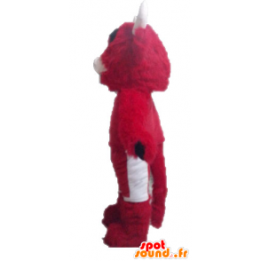 Mascot rode en witte stier. Chicago Bulls Mascot - MASFR028636 - Mascot Bull