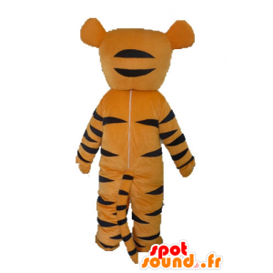 Orange tiger mascot, white and black. Tigger Mascot - MASFR028639 - Tiger mascots