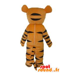 Arancione della mascotte della tigre, bianco e nero. Tigger della mascotte - MASFR028639 - Mascotte tigre
