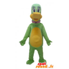 Mascotte verde e dinosauro giallo, gigante - MASFR028640 - Dinosauro mascotte