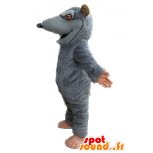 Mascotte de rat gris et marron, géant. Mascotte de rongeur - MASFR028643 - Mascotte de souris