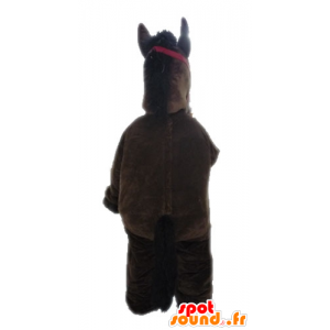 Mascotte de cheval marron et beige, géant - MASFR028644 - Mascottes Cheval