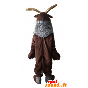 Braun und grau Rentier Maskottchen. Karibu Maskottchen - MASFR028645 - Tiere des Waldes