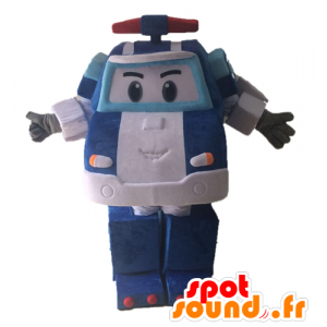 Transformers mascot. blue car mascot - MASFR028649 - Mascots famous characters