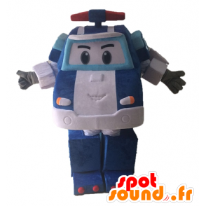 Mascote transformadores. Mascote azul Car - MASFR028649 - Celebridades Mascotes