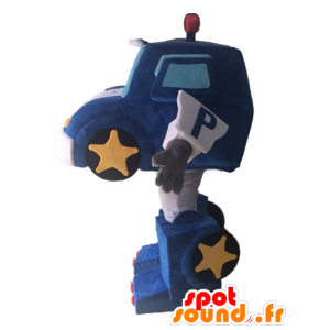 Mascotte de Transformers. Mascotte de voiture bleue - MASFR028649 - Mascottes Personnages célèbres