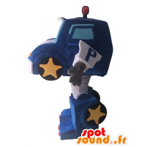 Transformers mascot. blue car mascot - MASFR028649 - Mascots famous characters