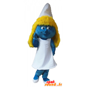 Mascot Smurfette berømte tegneserie jente - MASFR028651 - Mascottes Les Schtroumpf