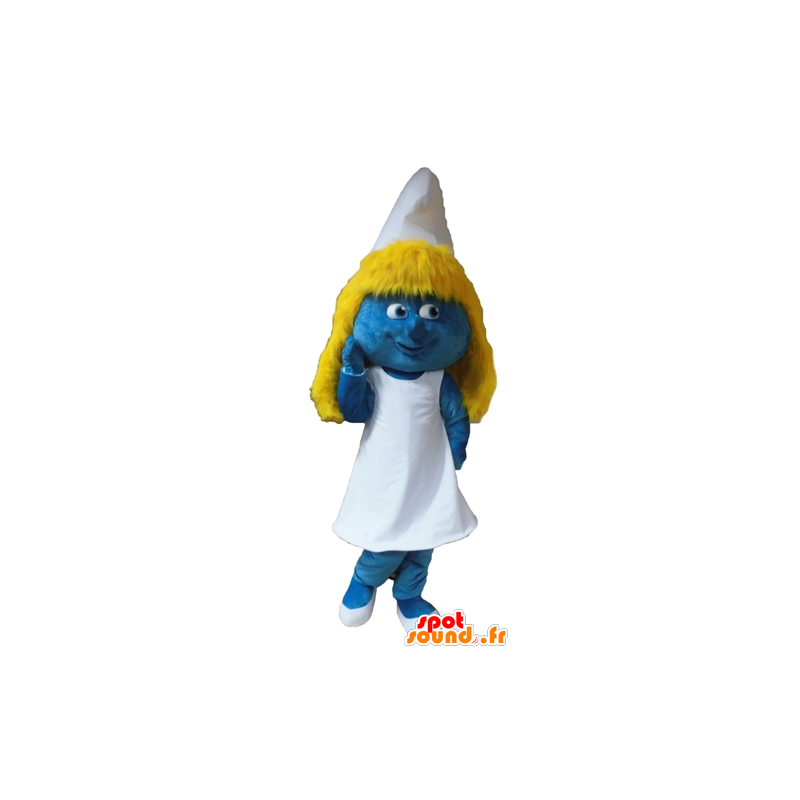 Mascot Smurfette berømte tegneserie jente - MASFR028651 - Mascottes Les Schtroumpf