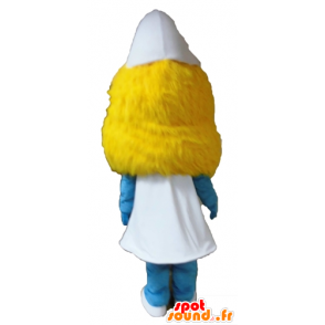 Smurfette mascot, famous cartoon girl - MASFR028651 - Mascots the Smurf