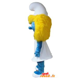 Smurfette mascot, famous cartoon girl - MASFR028651 - Mascots the Smurf