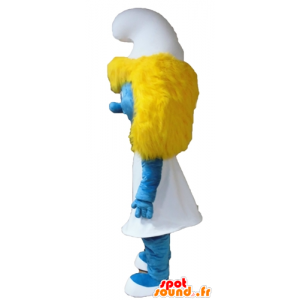 Mascot Smurfin beroemde cartoon meisje - MASFR028651 - Mascottes Les Schtroumpf