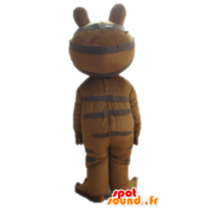 Brown frog mascot. Mascot salamander - MASFR028660 - Mascots frog