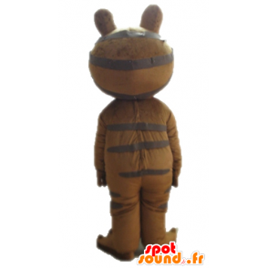 Bruine kikker mascotte. Mascot salamander - MASFR028660 - Kikker Mascot