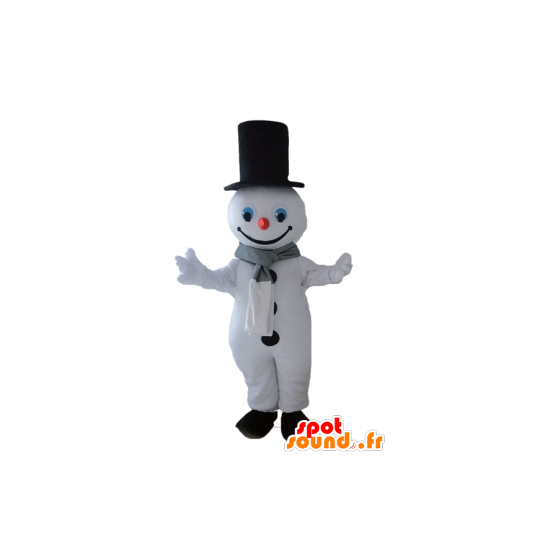 巨大な雪だるまのマスコット。冬のマスコット-MASFR028661-クリスマスのマスコット