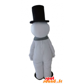 Mascotte de bonhomme de neige géant. Mascotte d'hiver - MASFR028661 - Mascottes Noël