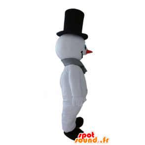 Mascotte de bonhomme de neige géant. Mascotte d'hiver - MASFR028661 - Mascottes Noël