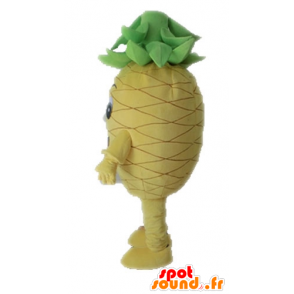 Mascot yellow and green pineapple giant. Mascot fruit - MASFR028663 - Fruit mascot