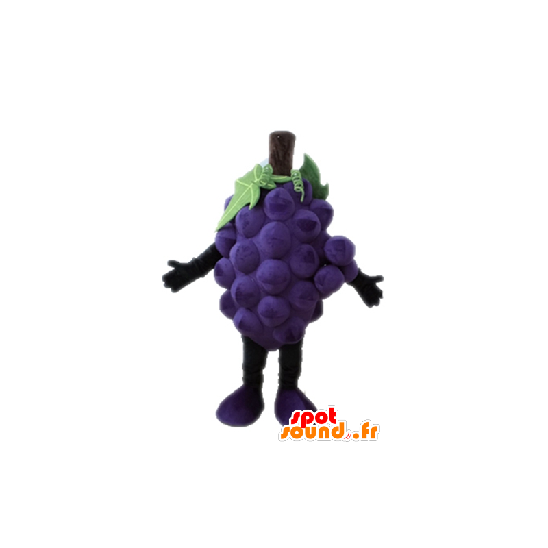 Giant bunch of grapes mascot. Mascot fruit - MASFR028664 - Fruit mascot