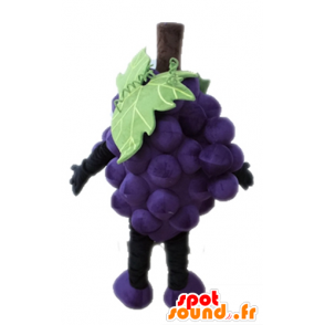 Giant bunch of grapes mascot. Mascot fruit - MASFR028664 - Fruit mascot