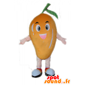 Mascotte mango gigante. mascotte della frutta - MASFR028665 - Mascotte di frutta