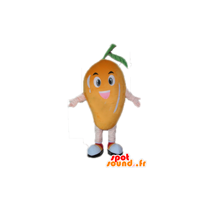 Mascotte mango gigante. mascotte della frutta - MASFR028665 - Mascotte di frutta