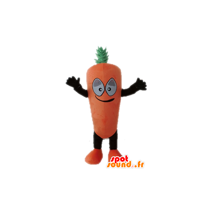Mascotte de carotte géante. Mascotte de légume - MASFR028668 - Mascotte de légumes