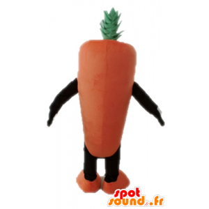 Mascotte de carotte géante. Mascotte de légume - MASFR028668 - Mascotte de légumes