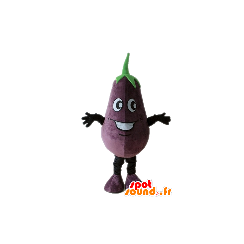 Mascot giant eggplant. vegetable mascot - MASFR028670 - Mascot of vegetables