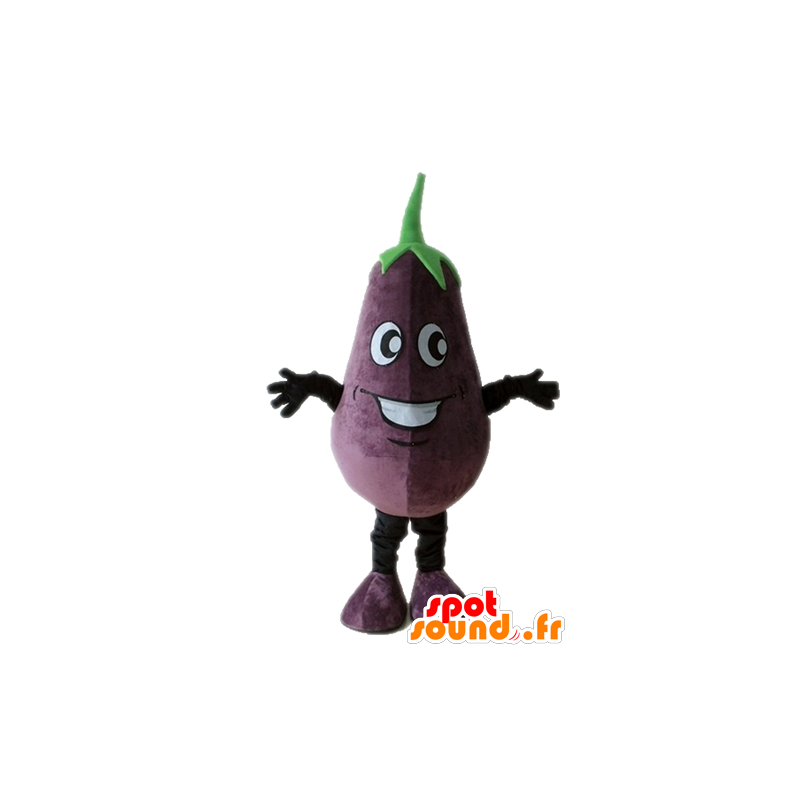 Mascotte d'aubergine géante. Mascotte de légume - MASFR028670 - Mascotte de légumes