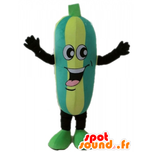 Mascotte de courgette bicolore. Mascotte de concombre - MASFR028671 - Mascotte de légumes