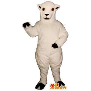 Witte schapen mascotte. witte schapen kostuum - MASFR007271 - schapen Mascottes