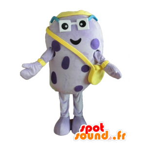 Mascotte d'insecte violet. Mascotte de pomme de terre - MASFR028673 - Mascottes Insecte