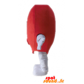 Coração vermelho mascote gigante. mascote romântico - MASFR028677 - mascote dos namorados