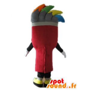 Kæmpe børste maskot. Maleri maskot - Spotsound maskot kostume