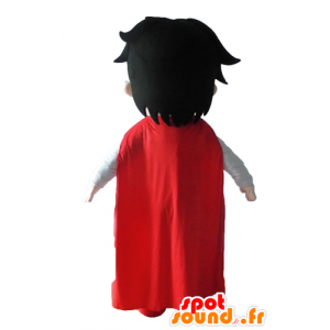 Boy dressed in mascot superhero outfit - MASFR028680 - Superhero mascot