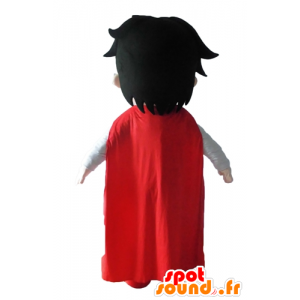 Niño vestido con traje de la mascota de superhéroes - MASFR028680 - Mascota de superhéroe