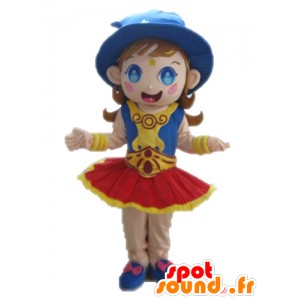 Mascotte de magicienne. Mascotte de sorcier - MASFR028684 - Mascottes Humaines