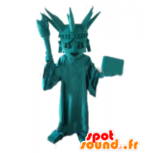 Mascotte della Statua della Libertà. mascotte americana - MASFR028690 - Famosi personaggi mascotte