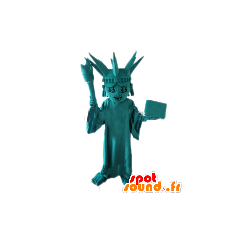 Mascotte della Statua della Libertà. mascotte americana - MASFR028690 - Famosi personaggi mascotte